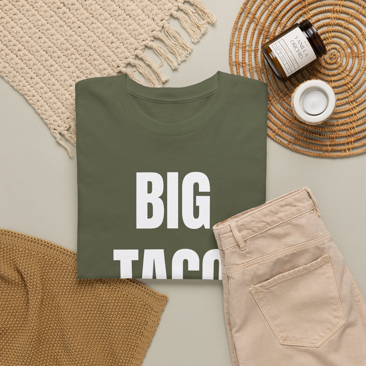 Big Taco Energy ↓ — Black Tee